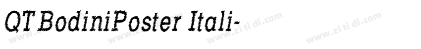 QTBodiniPoster Itali字体转换